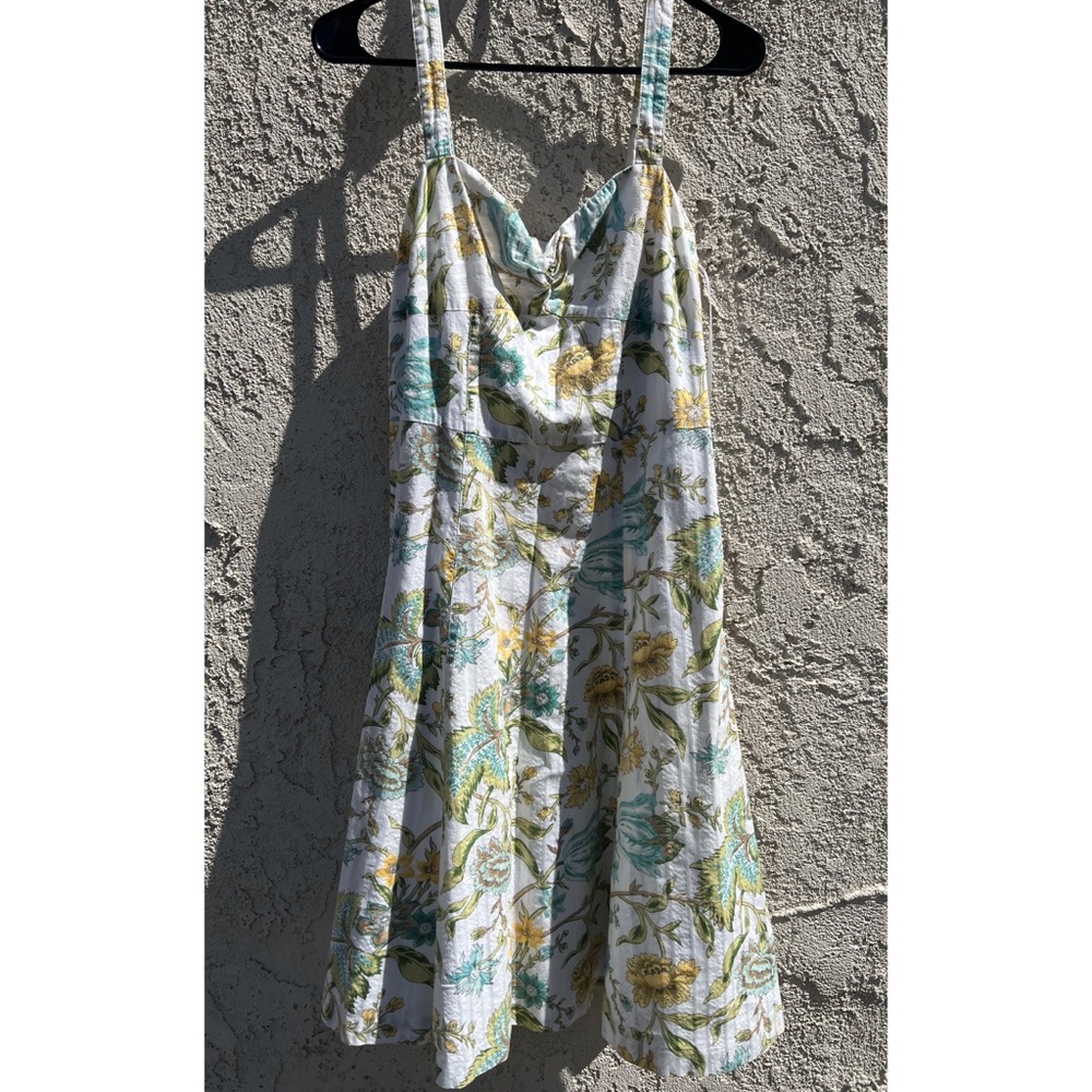 Loft Floral Printed Easy Midi-Sundress in White